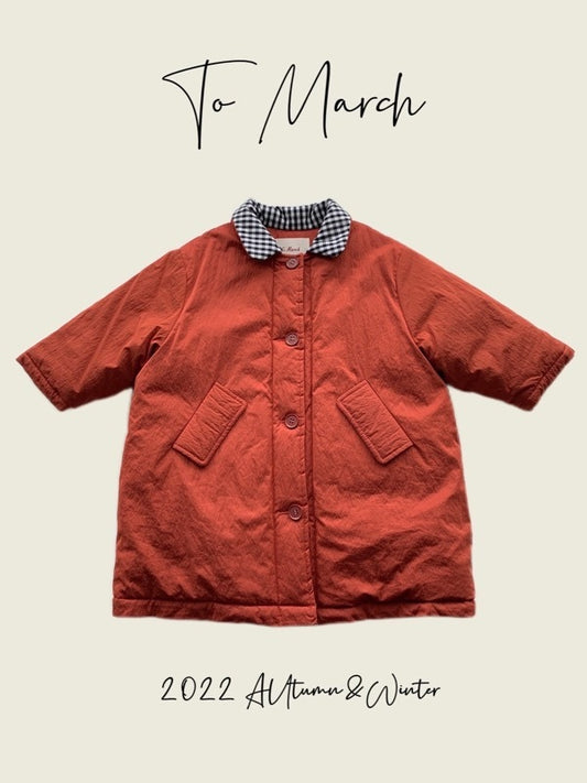 Long Quilted Coat with Collar