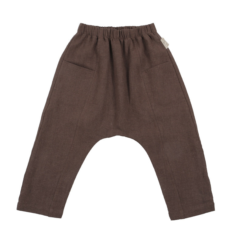 LELE JOVE RAMIE-BLEND DRAWSTRING TROUSERS
