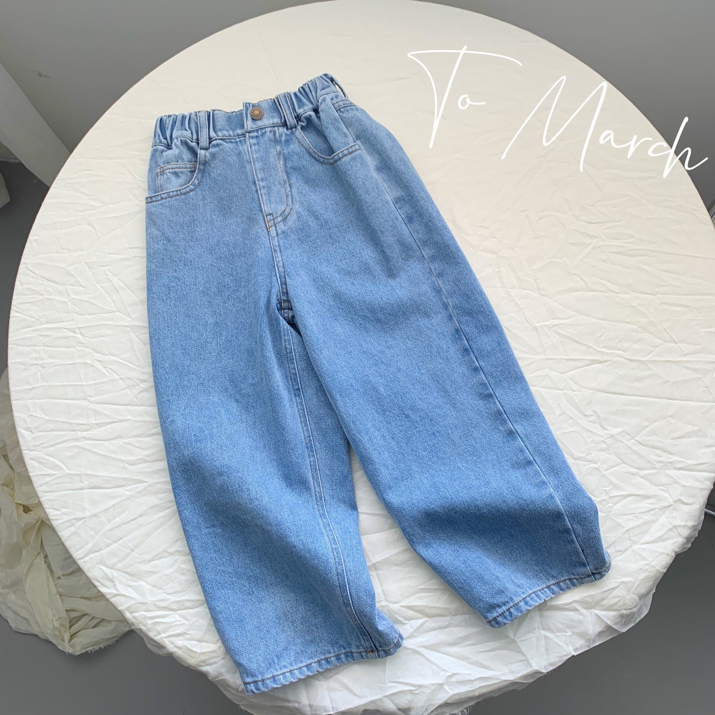 Flared Full-Length Jeans With Raw Cut Hem