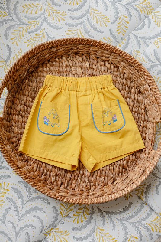 Little Little Sheep Shorts - Yellow