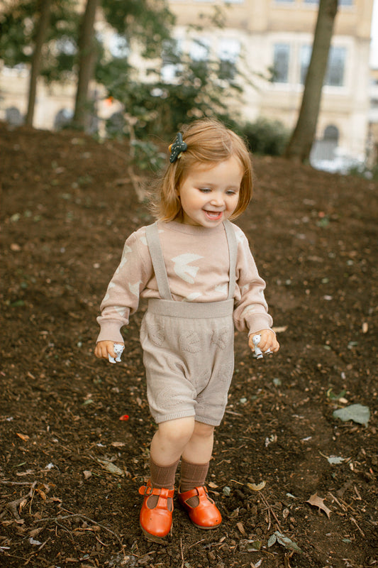 Lele Jove Knitted Bloomers Short Dungarees