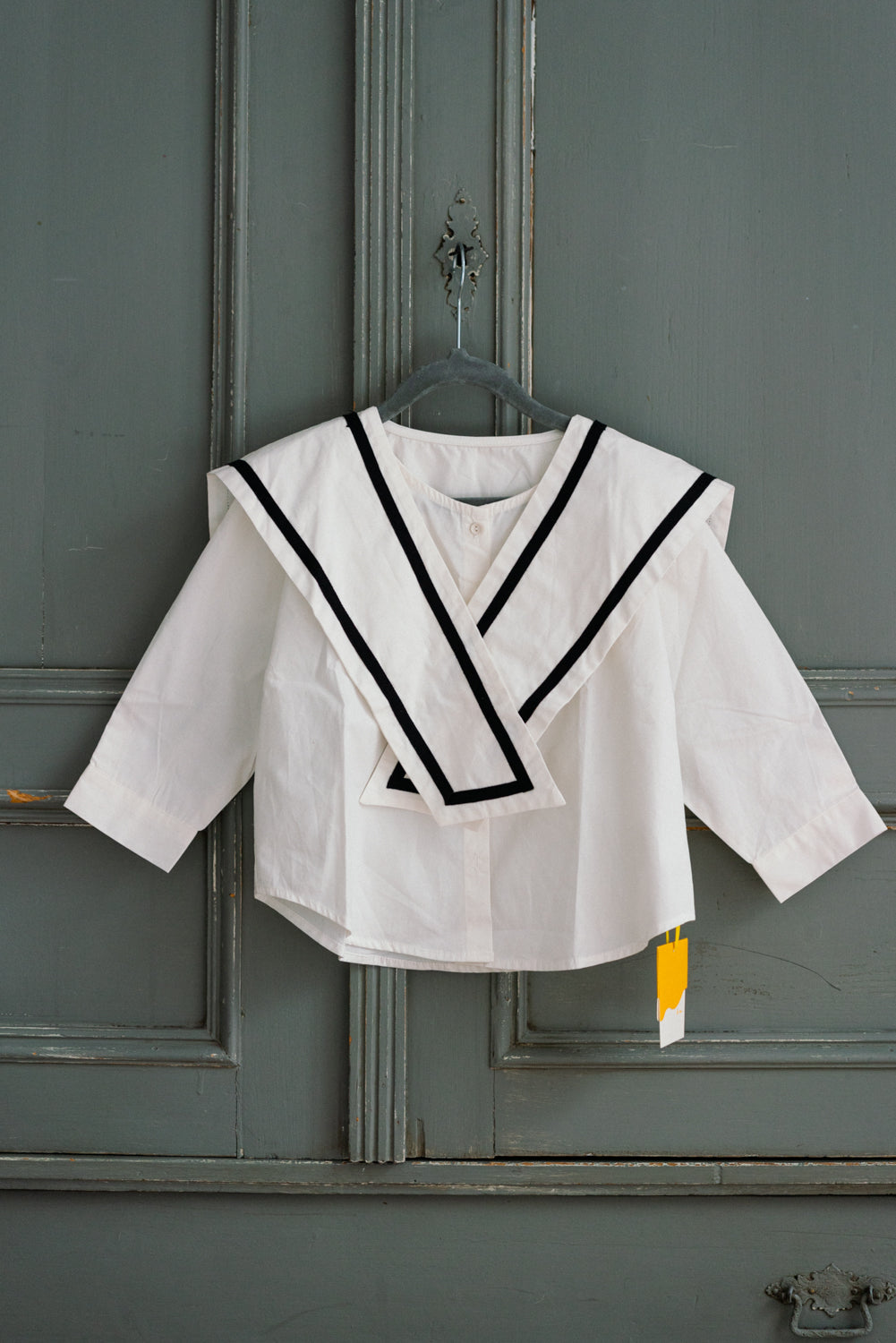 Little Musician White Sailor Collar Shirt | Little Little Shop