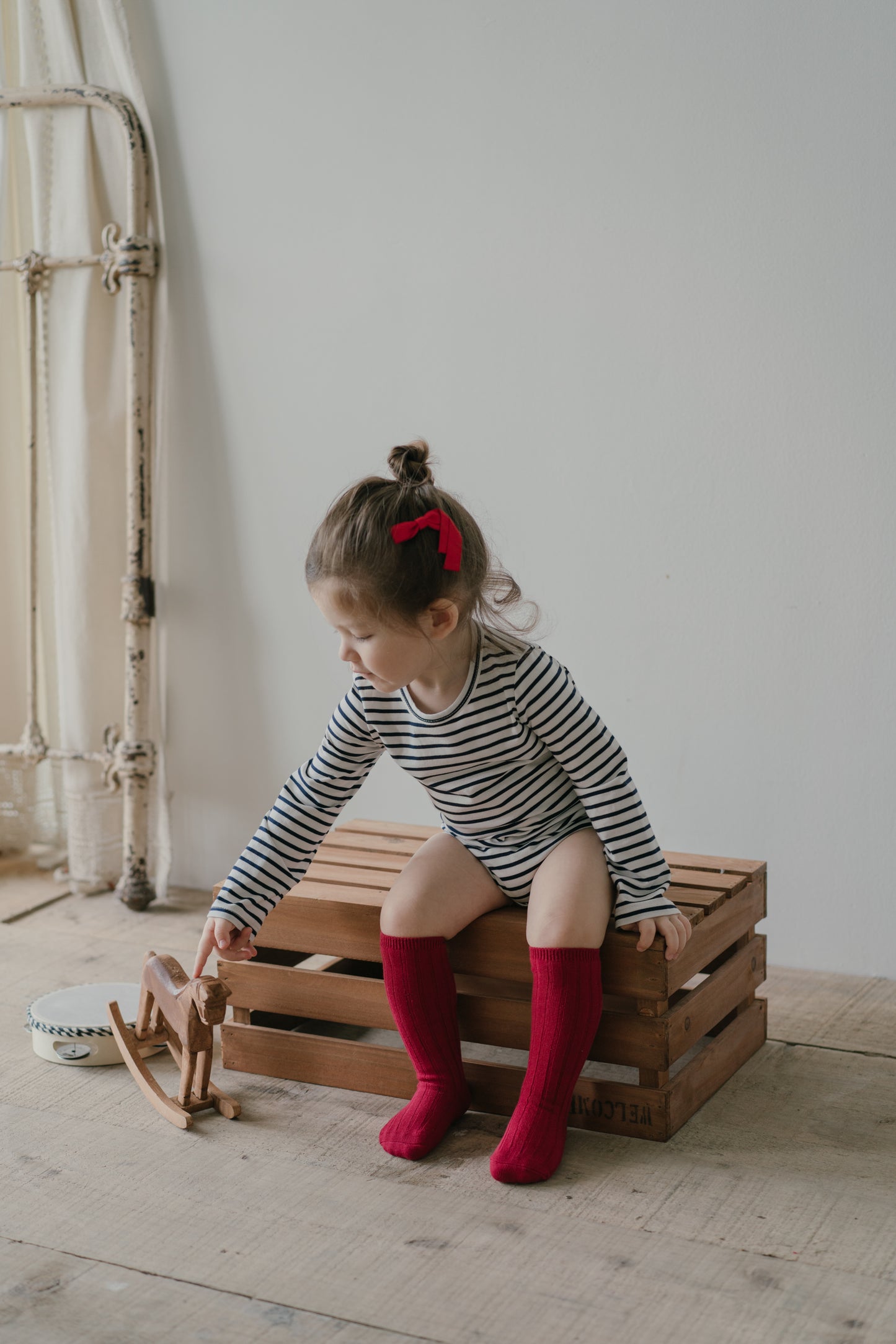 Little Musician Navy Stripe Bodysuit